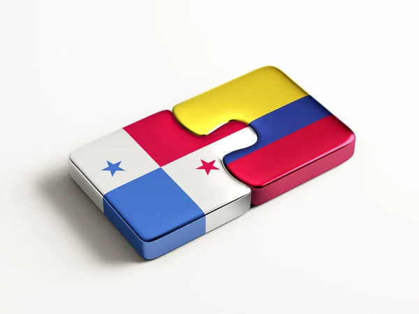 Panamá Colombia Puzzle Concepto —  Fotos de Stock