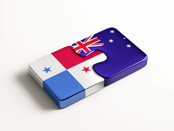 Panama Australia  Puzzle Concept — Stock Photo, Image