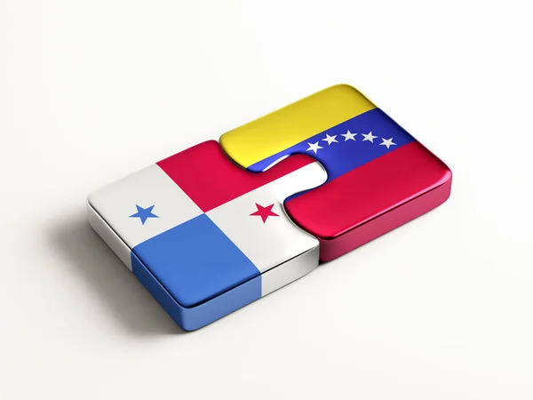 Panama Venezuela  Puzzle Concept — Stock Photo, Image