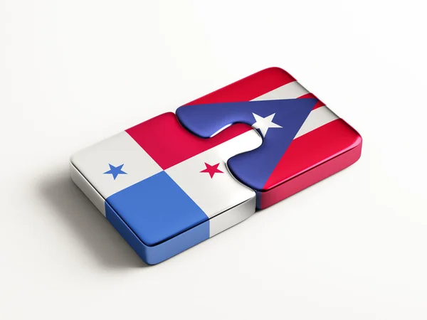 Porto Rico Panama Puzzle Concept — Photo