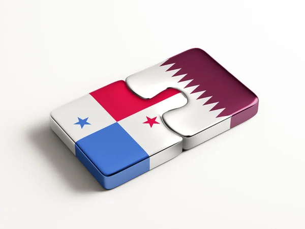 Qatar Panama Puzzle-Konzept — Stockfoto