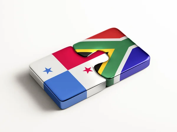 South Africa Panama  Puzzle Concept — Stock Photo, Image