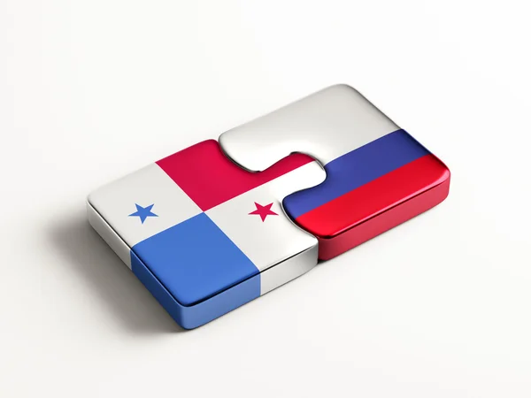 Russie Panama Puzzle Concept — Photo