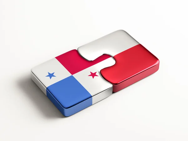 Pologne Panama Puzzle Concept — Photo