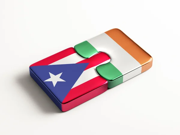 Puerto Rico Ierland puzzel Concept — Stockfoto