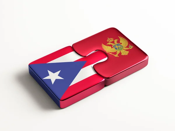 Puerto Rico Montenegro Puzzle Concepto —  Fotos de Stock