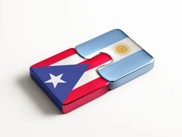 Puerto Rico Argentina  Puzzle Concept — Stock Photo, Image