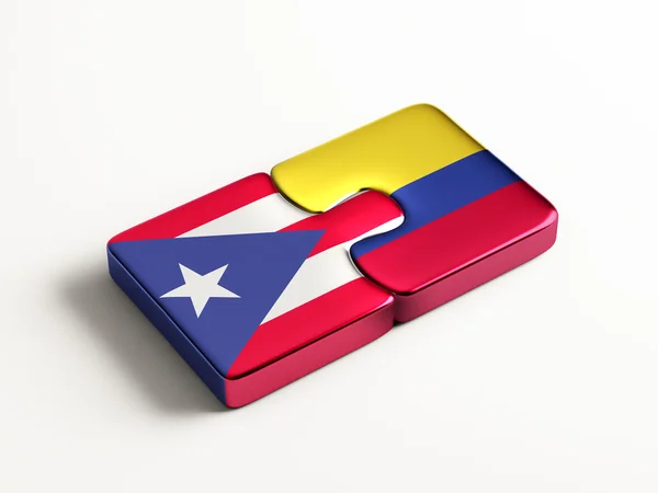 Puerto Rico Colombia rompecabezas concepto —  Fotos de Stock