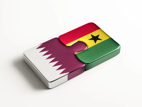 Qatar Ghana Puzzle Concepto —  Fotos de Stock