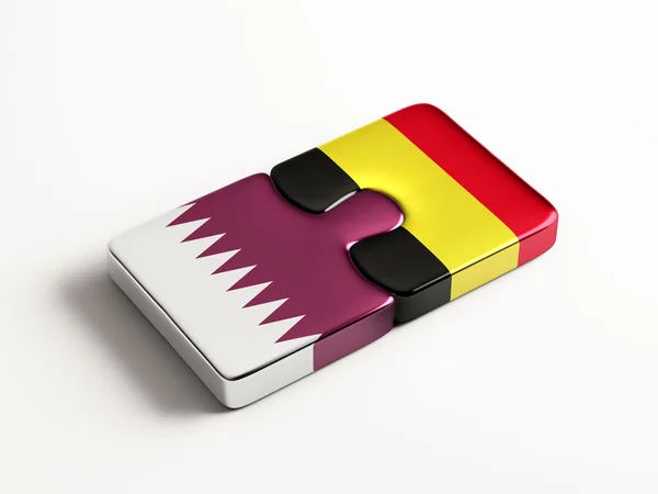 Qatar België puzzel Concept — Stockfoto