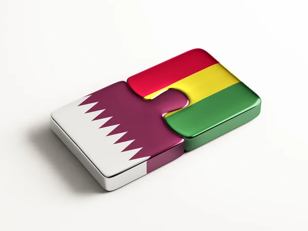 Qatar Bolivia  Puzzle Concept — Stock Photo, Image