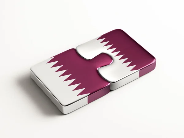 Qatar-Puzzle-Konzept — Stockfoto