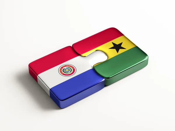 Paraguay Ghana Puzzle Concepto —  Fotos de Stock