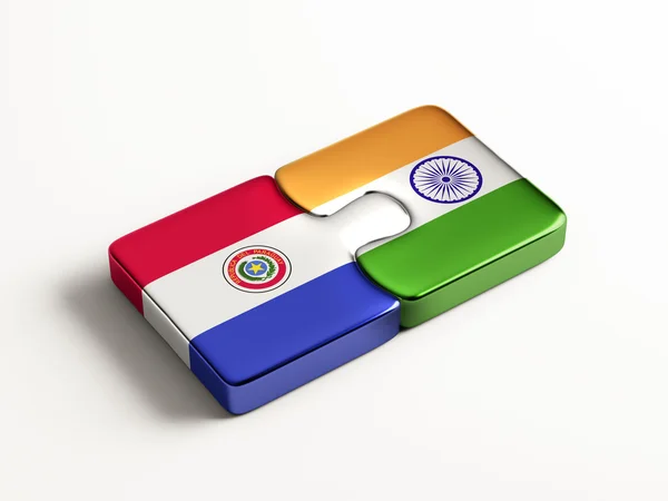 Paraguay India puzzel Concept — Stockfoto