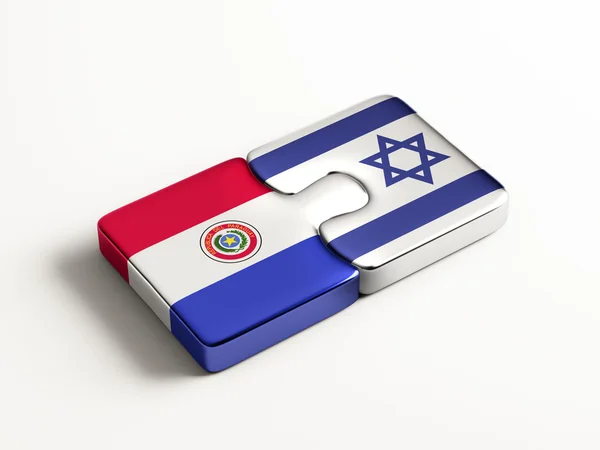 Paraguay Israël puzzel Concept — Stockfoto