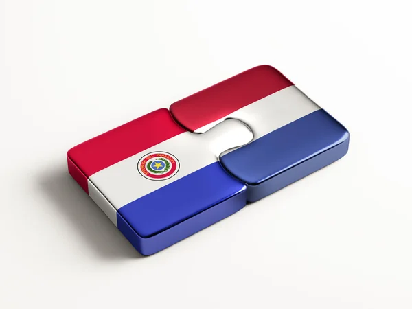 Paraguay Paesi Bassi Puzzle Concept — Foto Stock