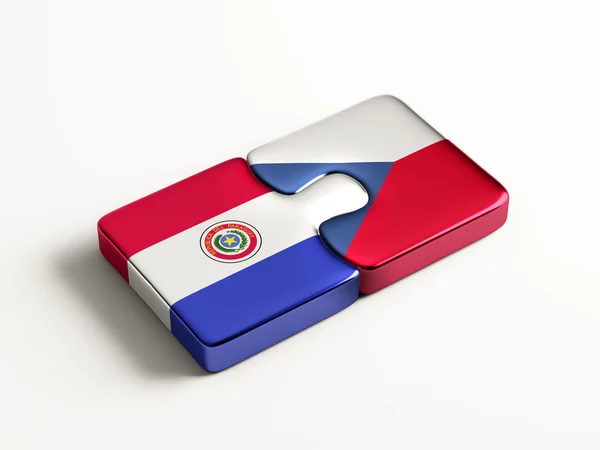 Paraguay Česká republika logická koncepce — Stock fotografie
