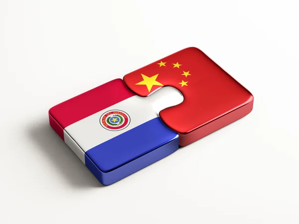 Paraguay China  Puzzle Concept — Stock Photo, Image