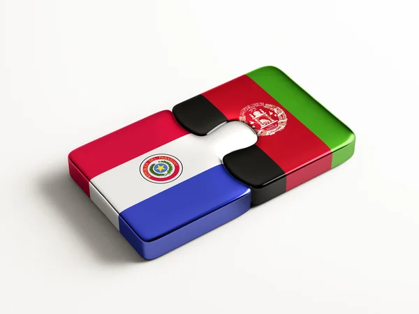 Paraguay Afghanistan puzzel Concept — Stockfoto