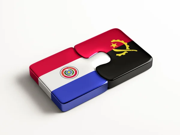 Paraguay Angola puzzel Concept — Stockfoto