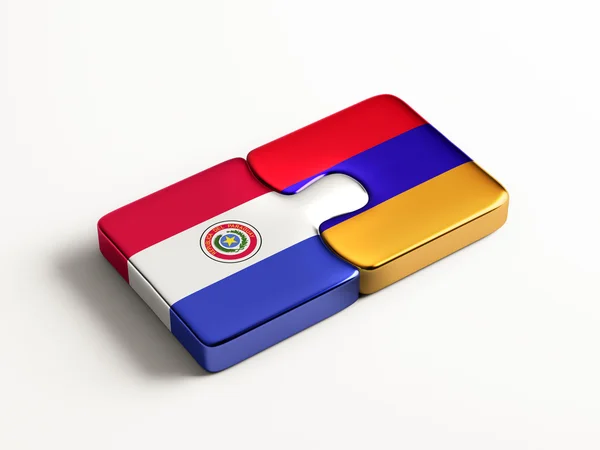 Paraguay Arménie Puzzle Concept — Photo