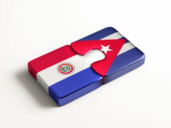 Paraguay Cuba Puzzle Concepto — Foto de Stock