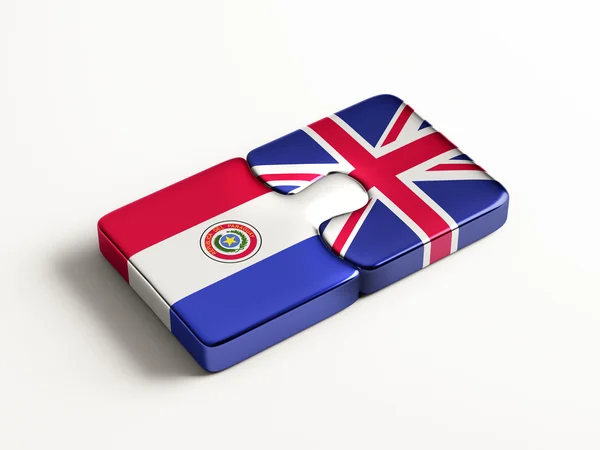 Paraguay Storbritannien pussel koncept — Stockfoto