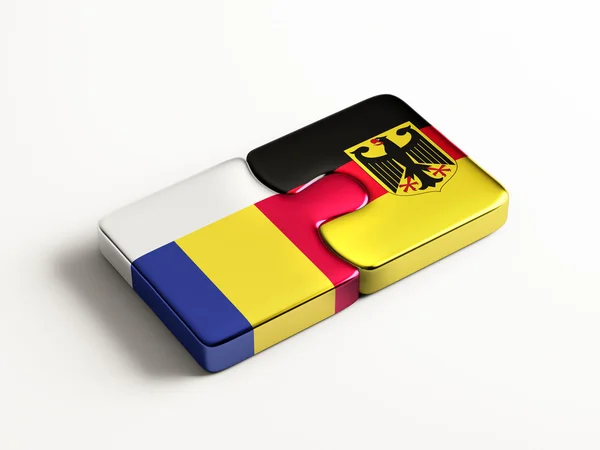 Roumanie Allemagne Puzzle Concept — Photo