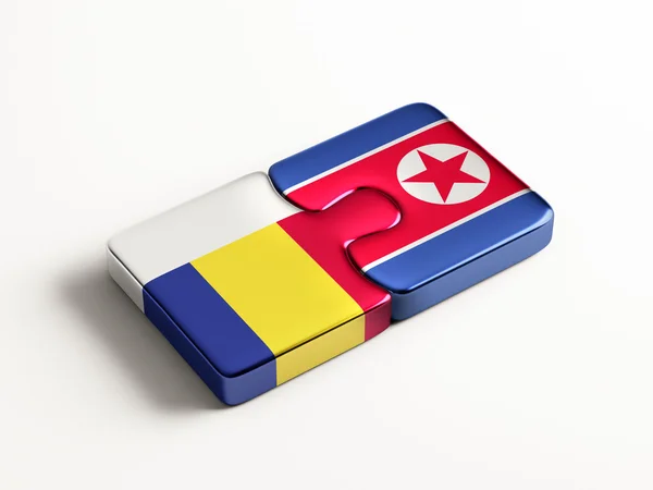 Rumania Corea del Norte Puzzle Concepto —  Fotos de Stock