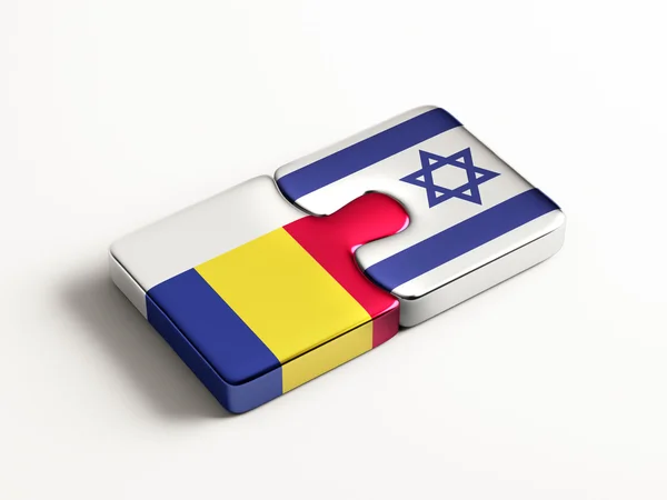 Rumänien Israel Puzzle-Konzept — Stockfoto