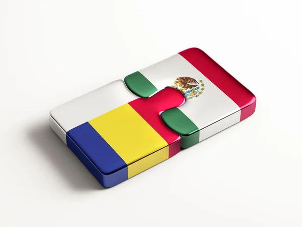 Rumania México Puzzle Concepto —  Fotos de Stock