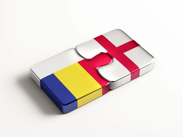 Rumunsko Anglie logická koncepce — Stock fotografie