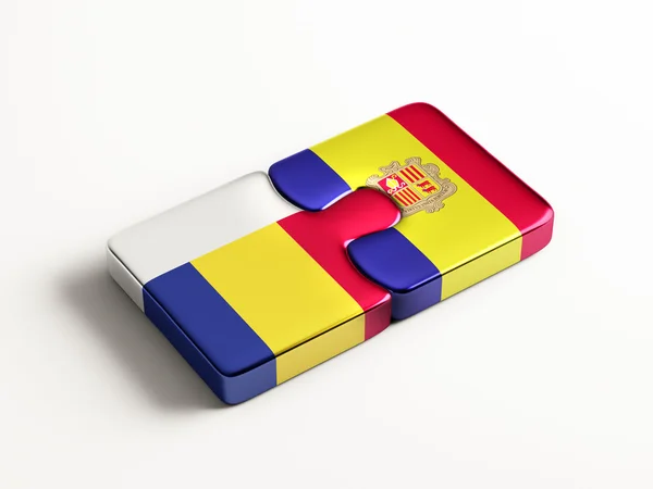 Roemenië Andorra puzzel Concept — Stockfoto