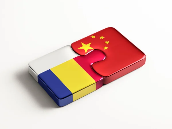 Rumänien China Puzzle-Konzept — Stockfoto