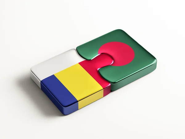 Romania Bangladesh  Puzzle Concept — Stock Photo, Image