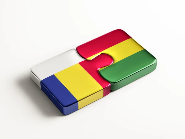 Rumania Bolivia Puzzle Concepto —  Fotos de Stock