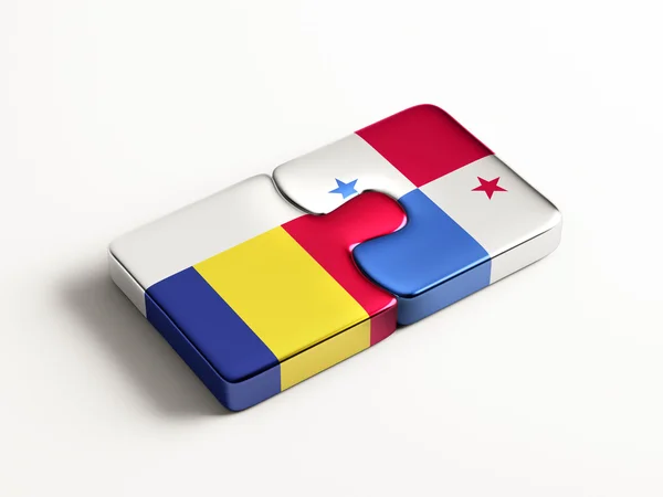 Romania Concetto di puzzle Panama — Foto Stock