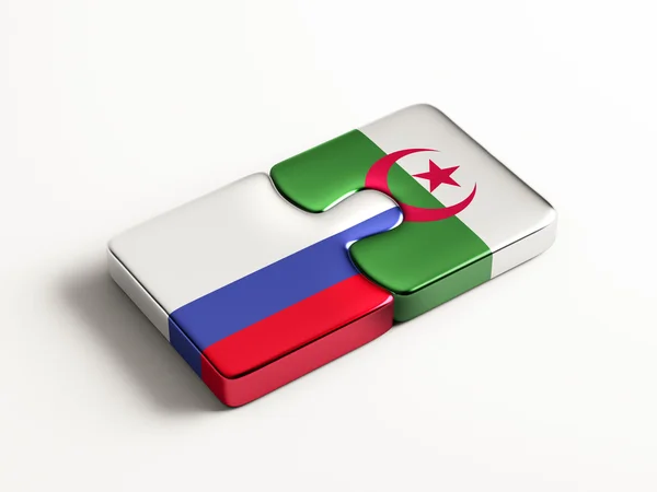 Russie Algérie Puzzle Concept — Photo