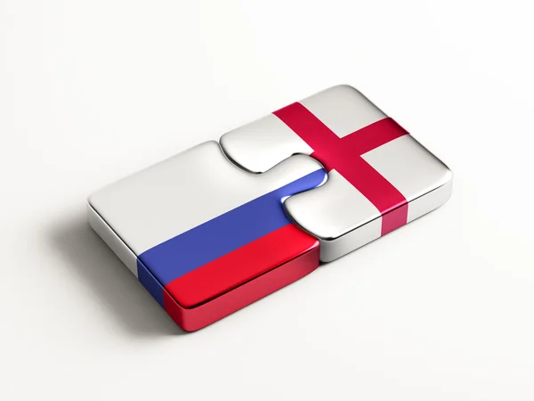 Rusland Engeland puzzel Concept — Stockfoto