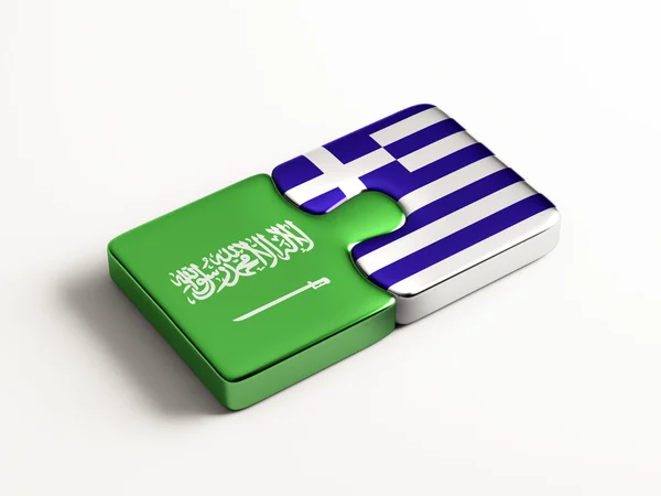 サウジアラビアのギリシャのパズルのコンセプト — ストック写真