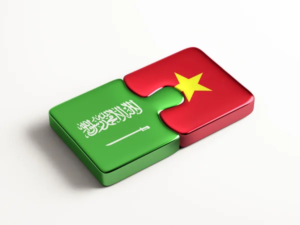 Saudiarabien Vietnam pussel koncept — Stockfoto