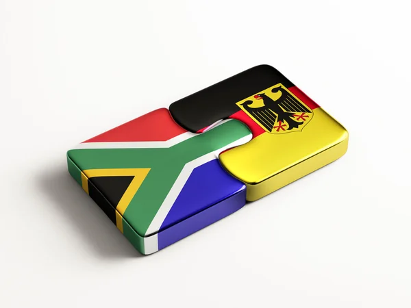Zuid-Afrika Duitsland puzzel Concept — Stockfoto