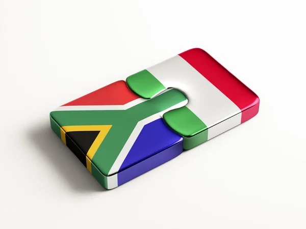 South Africa Italy  Puzzle Concept — Stock Photo, Image
