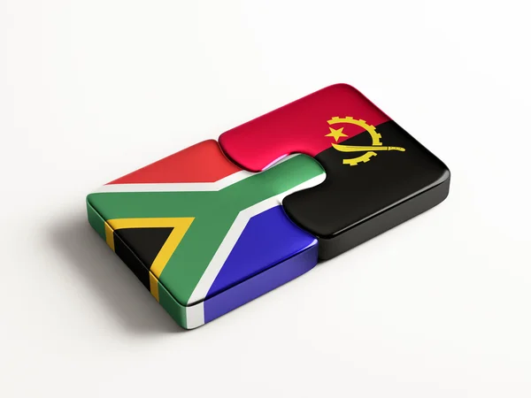 South Africa Angola  Puzzle Concept — Stock Photo, Image