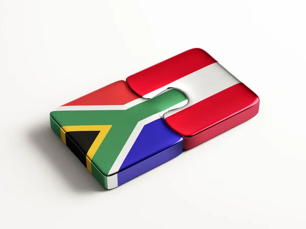 South Africa Austria  Puzzle Concept — Stock Photo, Image