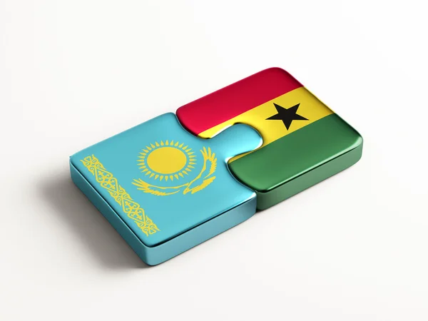 Kazajstán Ghana Puzzle Concept —  Fotos de Stock