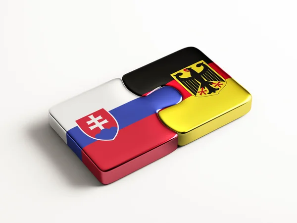 Eslovaquia Alemania Puzzle Concepto —  Fotos de Stock