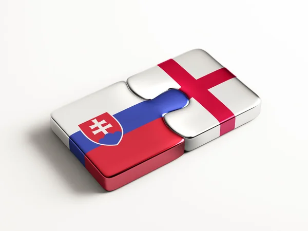 Slovakia England  Puzzle Concept — Stock Photo, Image