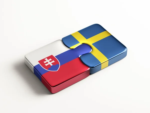 Eslovaquia Suecia Puzzle Concepto —  Fotos de Stock