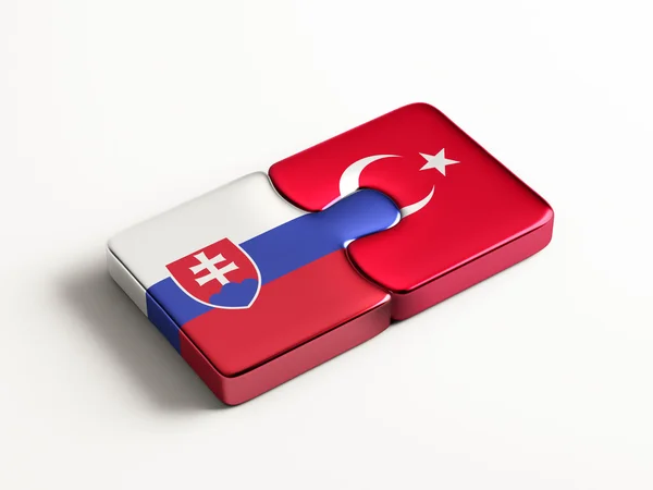 Eslovaquia Turquía Puzzle Concepto —  Fotos de Stock